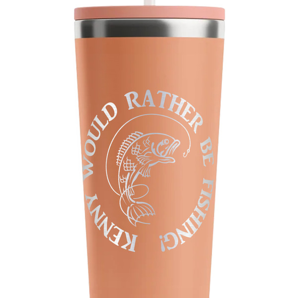 Fish Peach RTIC Everyday Tumbler - 28 oz. - Close Up