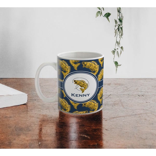 Fish Personalized Coffee Mug - Lifestyle