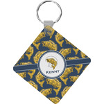 Fish Diamond Plastic Keychain w/ Name or Text
