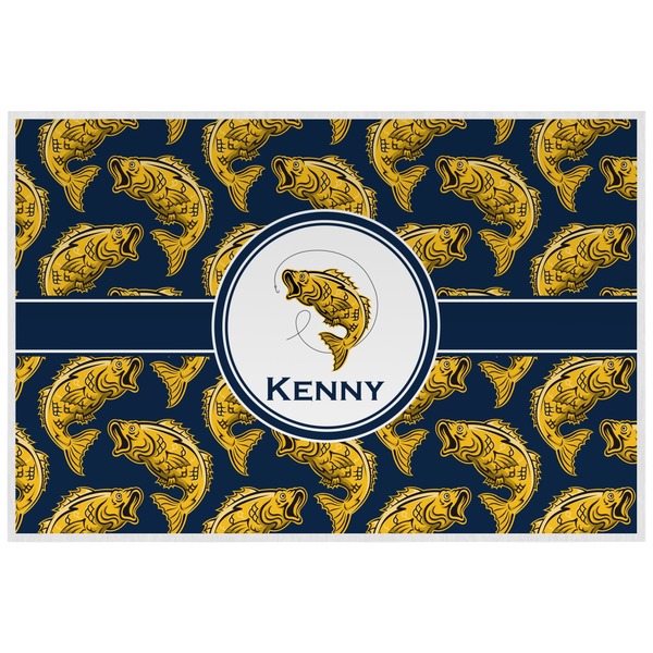 Custom Fish Laminated Placemat w/ Name or Text