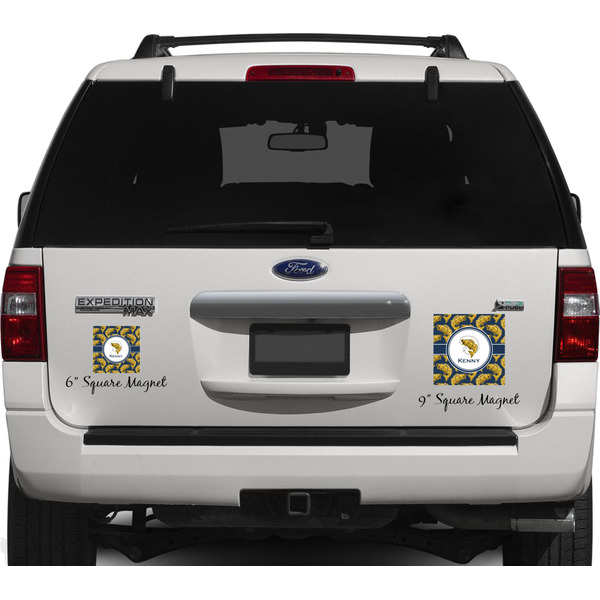 Fish Personalized Square Car Magnets on Ford Explorer