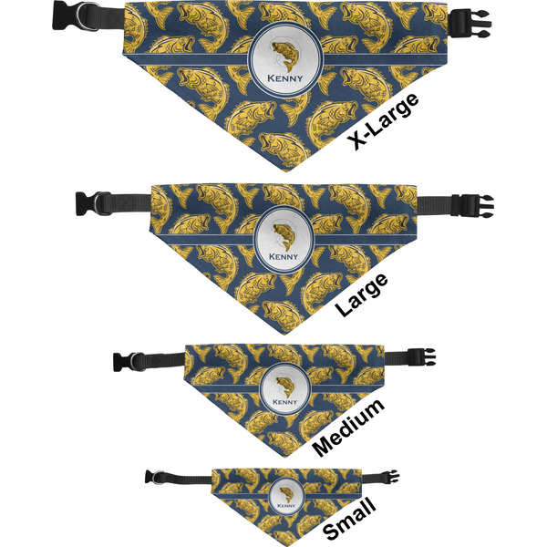 Fish Pet Bandana Sizes