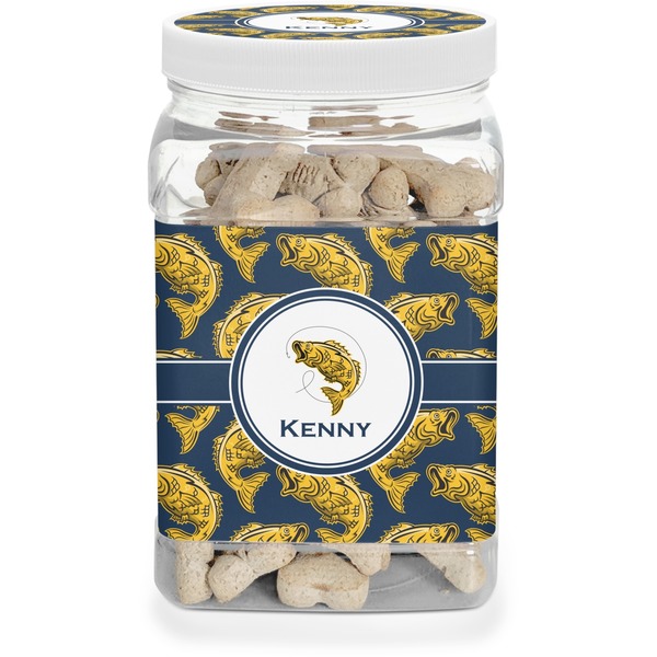 Custom Fish Dog Treat Jar (Personalized)