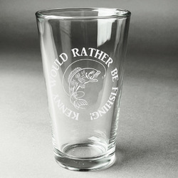 Fish Pint Glass - Engraved (Personalized)