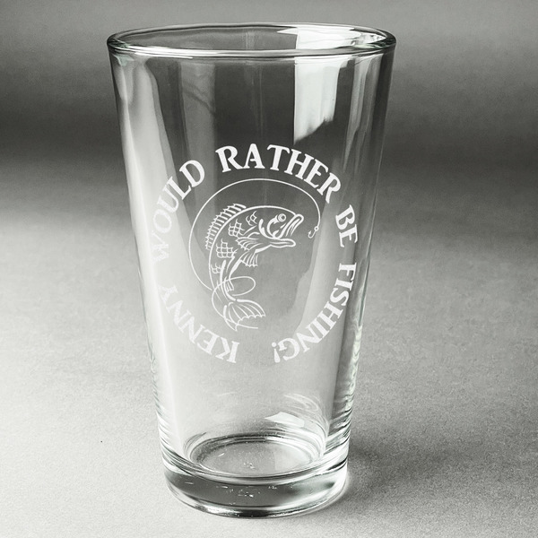 Custom Fish Pint Glass - Engraved (Personalized)