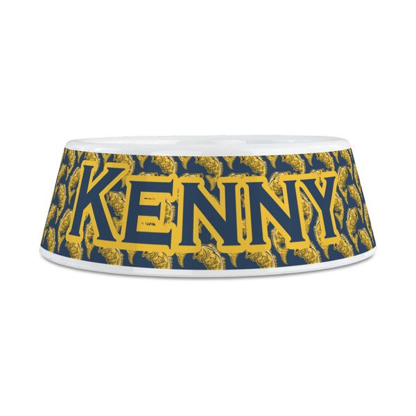 Fish Plastic Dog Bowls - Medium - FRONT