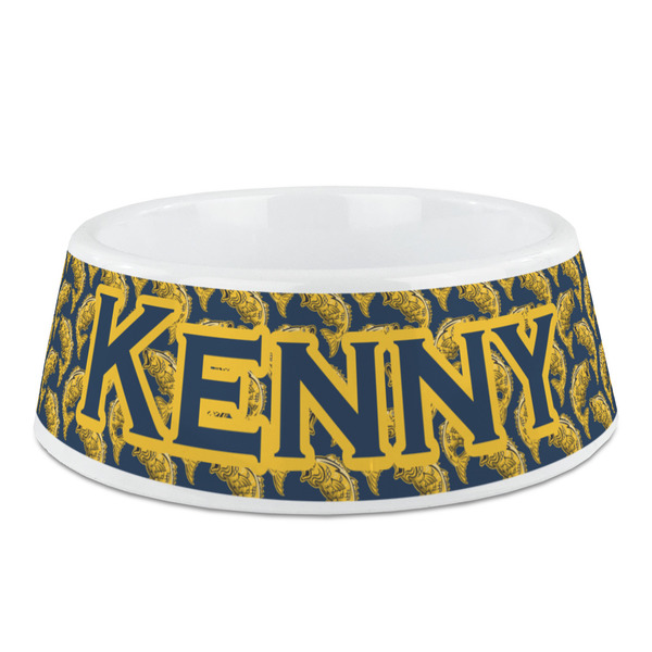 Custom Fish Plastic Dog Bowl - Medium (Personalized)