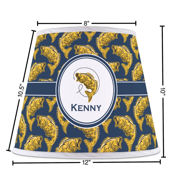 Fish Poly Film Empire Lampshade - Dimensions