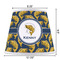 Fish Poly Film Empire Lampshade - Dimensions