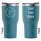 Fish RTIC Tumbler - Dark Teal - Double Sided - Front & Back
