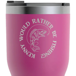 Fish RTIC Tumbler - Magenta - Laser Engraved - Single-Sided (Personalized)
