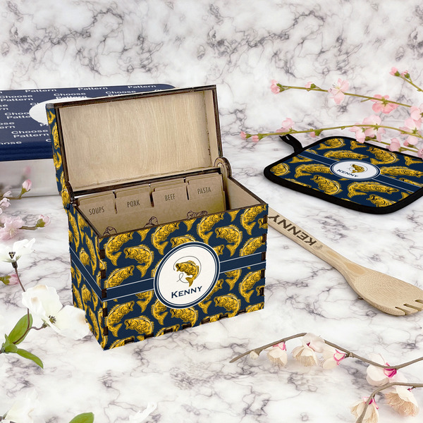 Fish Recipe Box - Full Color - In Context