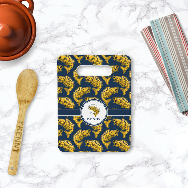 Fish Rectangle Trivet with Handle - LIFESTYLE