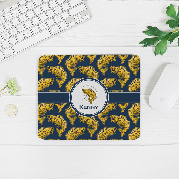 Fish Rectangular Mouse Pad - LIFESTYLE 2