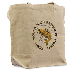 Fish Reusable Cotton Grocery Bag - Single (Personalized)