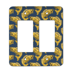 Fish Rocker Style Light Switch Cover - Two Switch