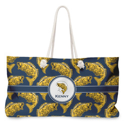 Fish Large Tote Bag with Rope Handles (Personalized)