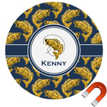 Fish Round Car Magnet - 6" (Personalized)