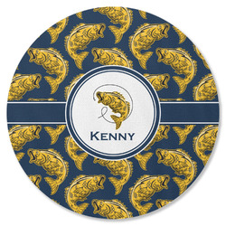 Fish Round Rubber Backed Coaster (Personalized)