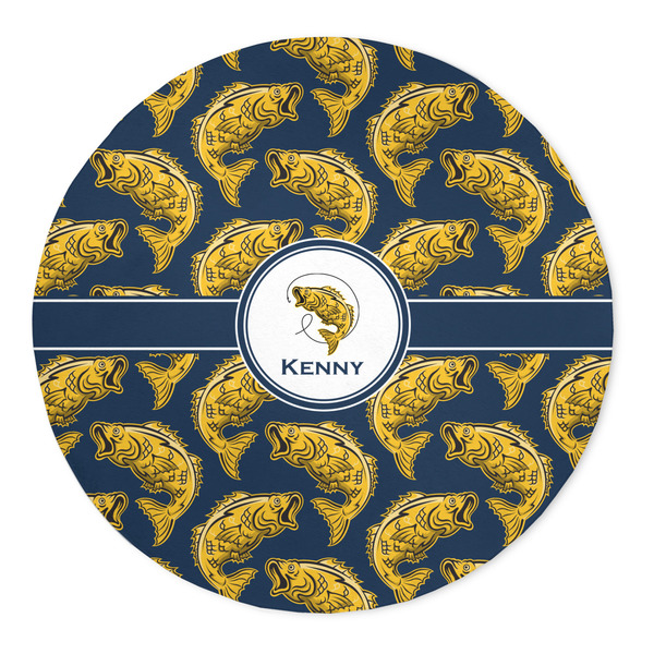 Custom Fish 5' Round Indoor Area Rug (Personalized)