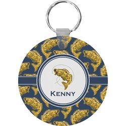 Fish Round Plastic Keychain (Personalized)