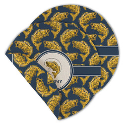 Fish Round Linen Placemat - Double Sided - Set of 4 (Personalized)