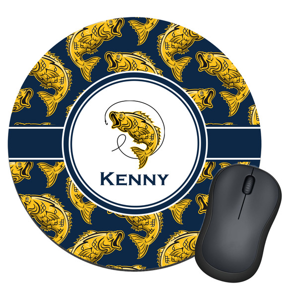 Custom Fish Round Mouse Pad (Personalized)