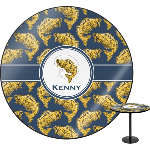 Custom Fish Round Table - 24" (Personalized)