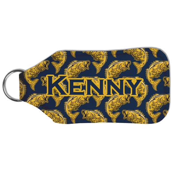 Fish Sanitizer Holder Keychain - Large (Back)