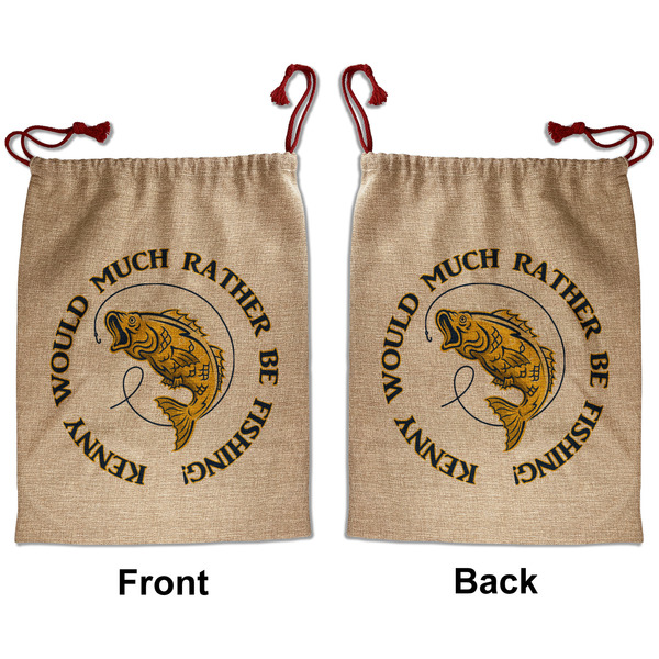 Custom Fish Santa Sack - Front & Back (Personalized)