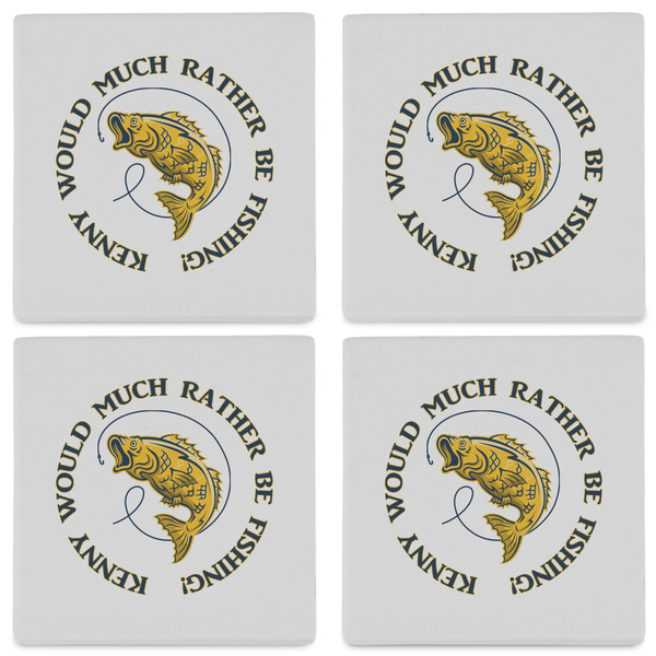 Fish Set of 4 Sandstone Coasters - See All 4 View