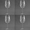 Fish Set of Four Personalized Wineglasses (Approval)