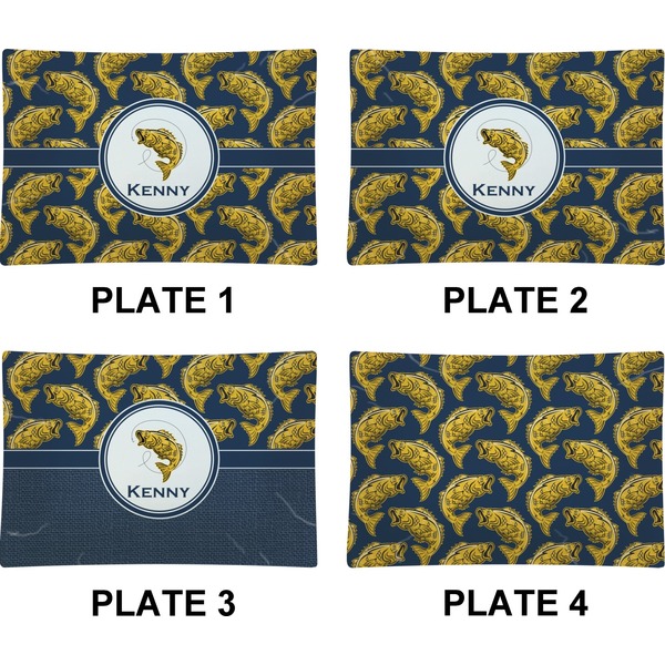 Fish Set of Rectangular Appetizer / Dessert Plates (Approval)