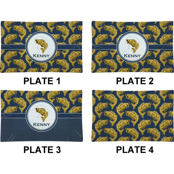 Fish Set of Rectangular Dinner Plates (Approval)