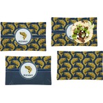 Fish Set of 4 Glass Rectangular Lunch / Dinner Plate (Personalized)