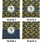 Fish Set of Square Dinner Plates (Approval)
