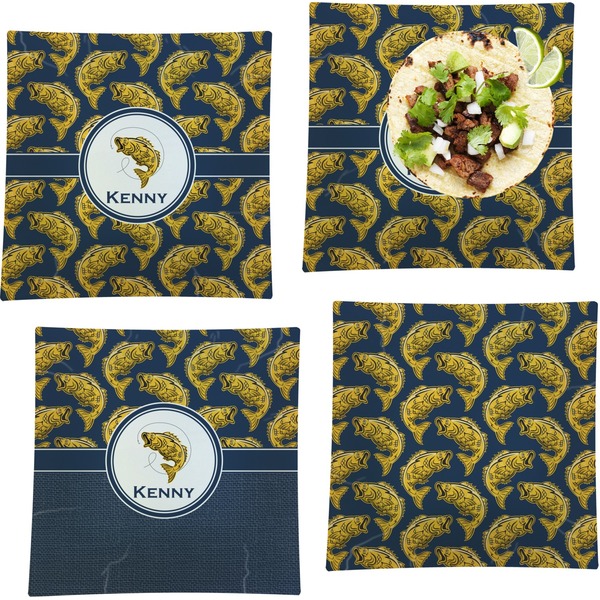 Fish Set of Square Dinner Plates