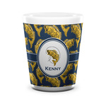 Fish Ceramic Shot Glass - 1.5 oz - White - Single (Personalized)