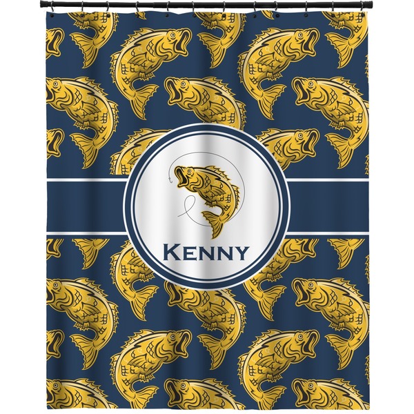 Custom Fish Extra Long Shower Curtain - 70"x84" (Personalized)