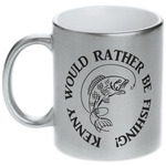 Fish Metallic Silver Mug (Personalized)