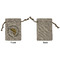 Fish Small Burlap Gift Bag - Front Approval