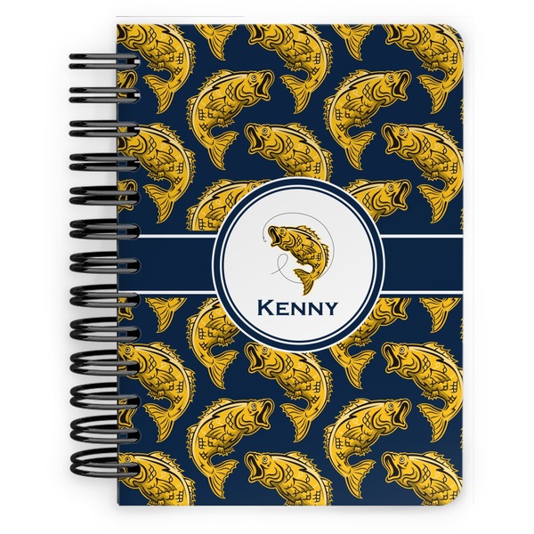 Custom Fish Spiral Notebook - 5x7 w/ Name or Text