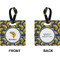 Fish Square Luggage Tag (Front + Back)