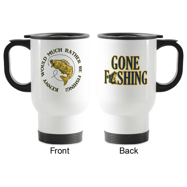 Fish Stainless Steel Travel Mug with Handle - Apvl