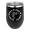Fish Stainless Wine Tumblers - Black - Double Sided - Front