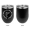 Fish Stainless Wine Tumblers - Black - Single Sided - Approval