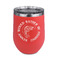 Fish Stainless Wine Tumblers - Coral - Double Sided - Front