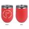 Fish Stainless Wine Tumblers - Coral - Single Sided - Approval