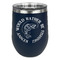 Fish Stainless Wine Tumblers - Navy - Single Sided - Front