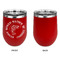 Fish Stainless Wine Tumblers - Red - Single Sided - Approval